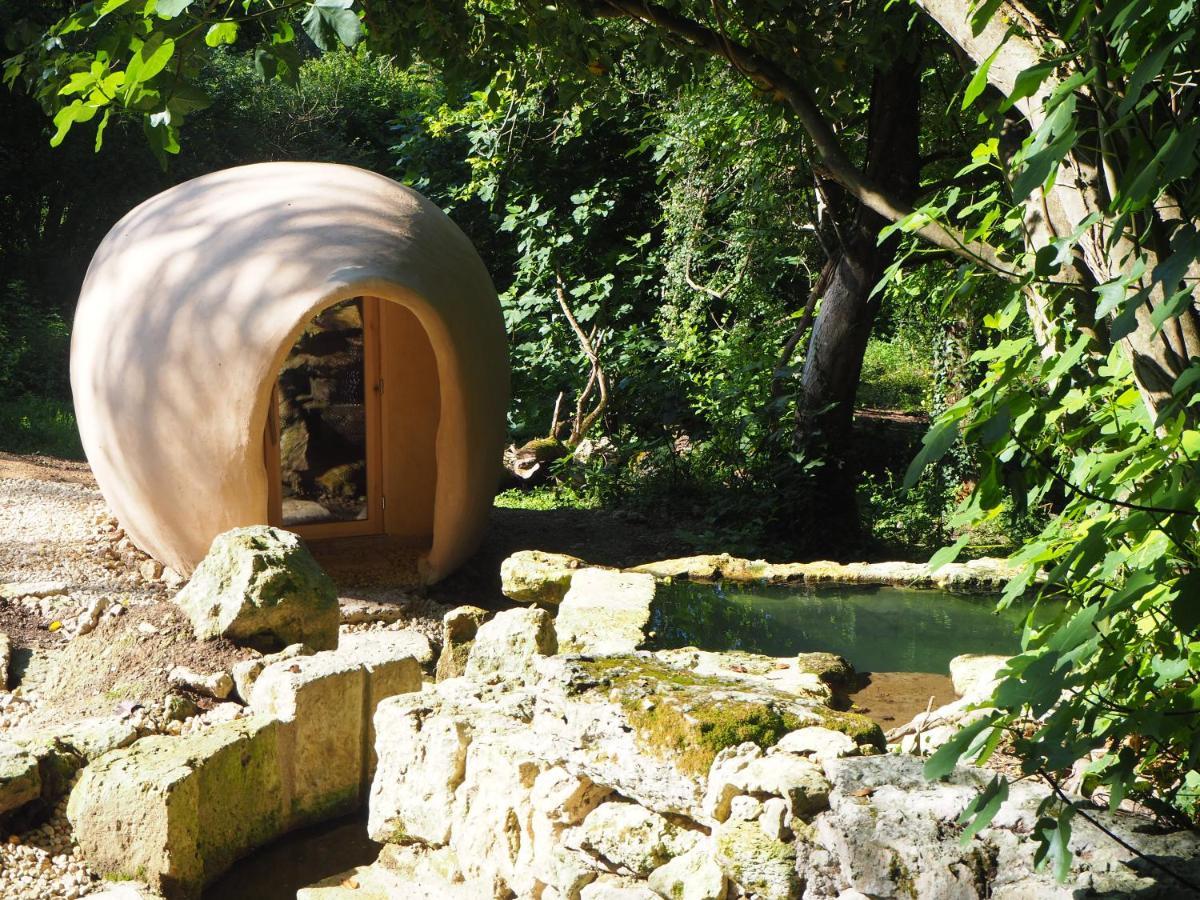 Maison Terre Les Cabanes De Fallot - Sauna Bain-Froid Piscine Naturelle L'isle-Bouzon المظهر الخارجي الصورة