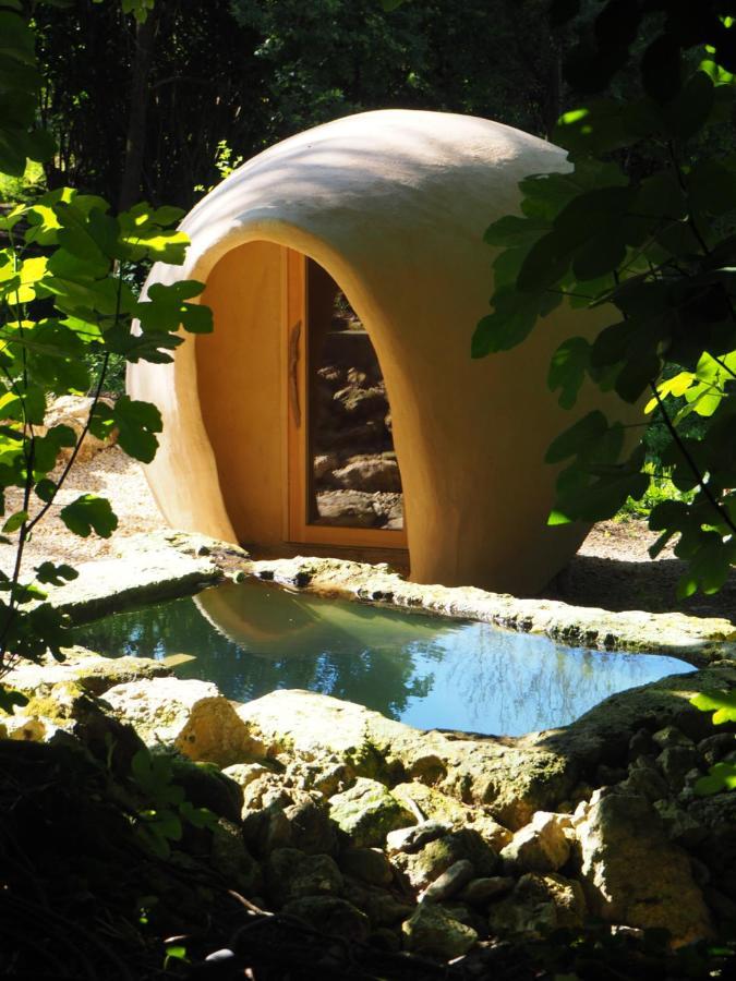 Maison Terre Les Cabanes De Fallot - Sauna Bain-Froid Piscine Naturelle L'isle-Bouzon المظهر الخارجي الصورة